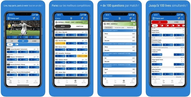 Application France Pari pour mobile Android et Iphone