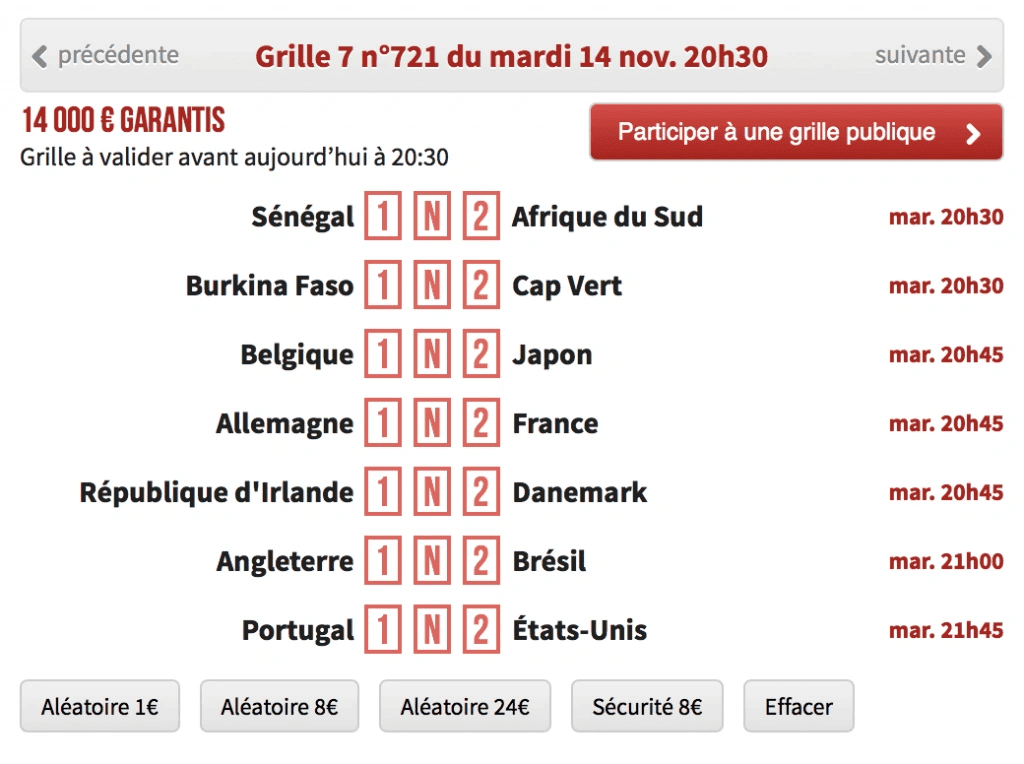 Winamax grille 7 matchs