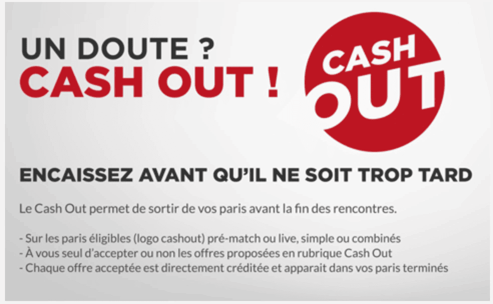 Avantage de cash out Zebet