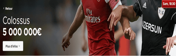Colossus bets Betclic 5 millions