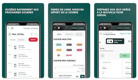 Application PMU parier mobile