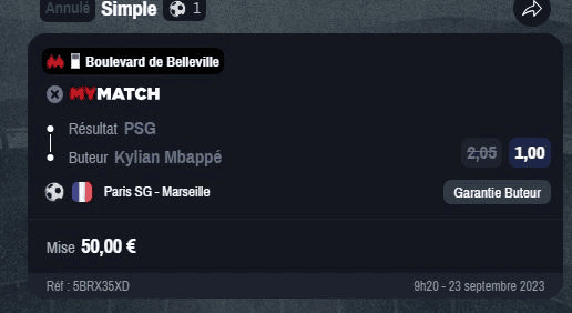 Ajout panier mymatch Winamax