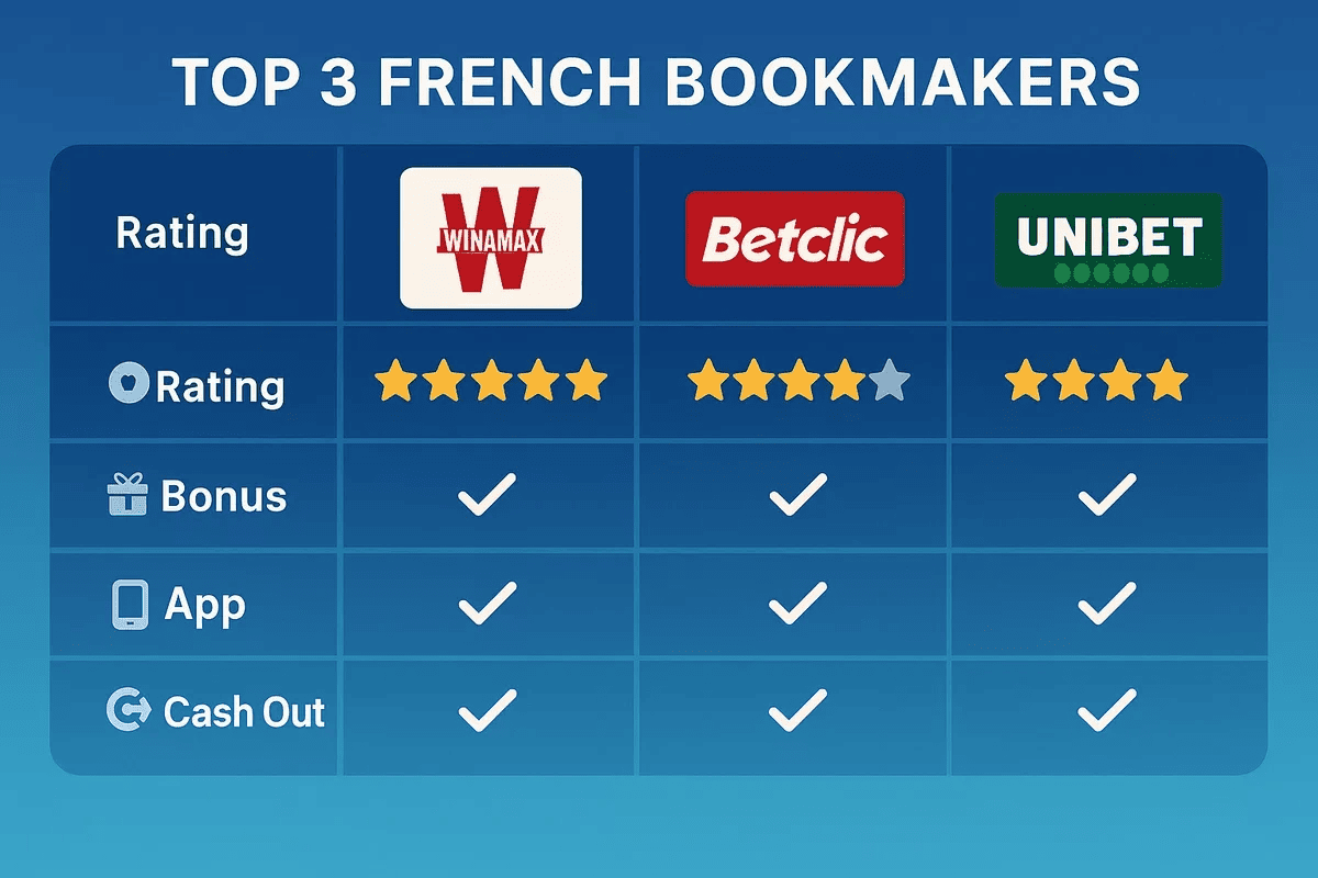 Comparatif bookmakers